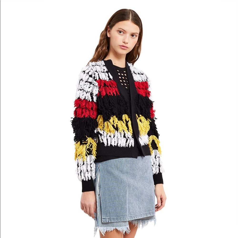 NWT ✨TOGA Pulla Fringe Knit Cardigan